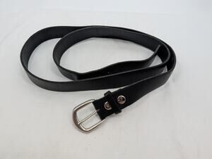 Marc Wolf LTD Black Belt Genuine Top Chain Leather Made in America Mens Size 62